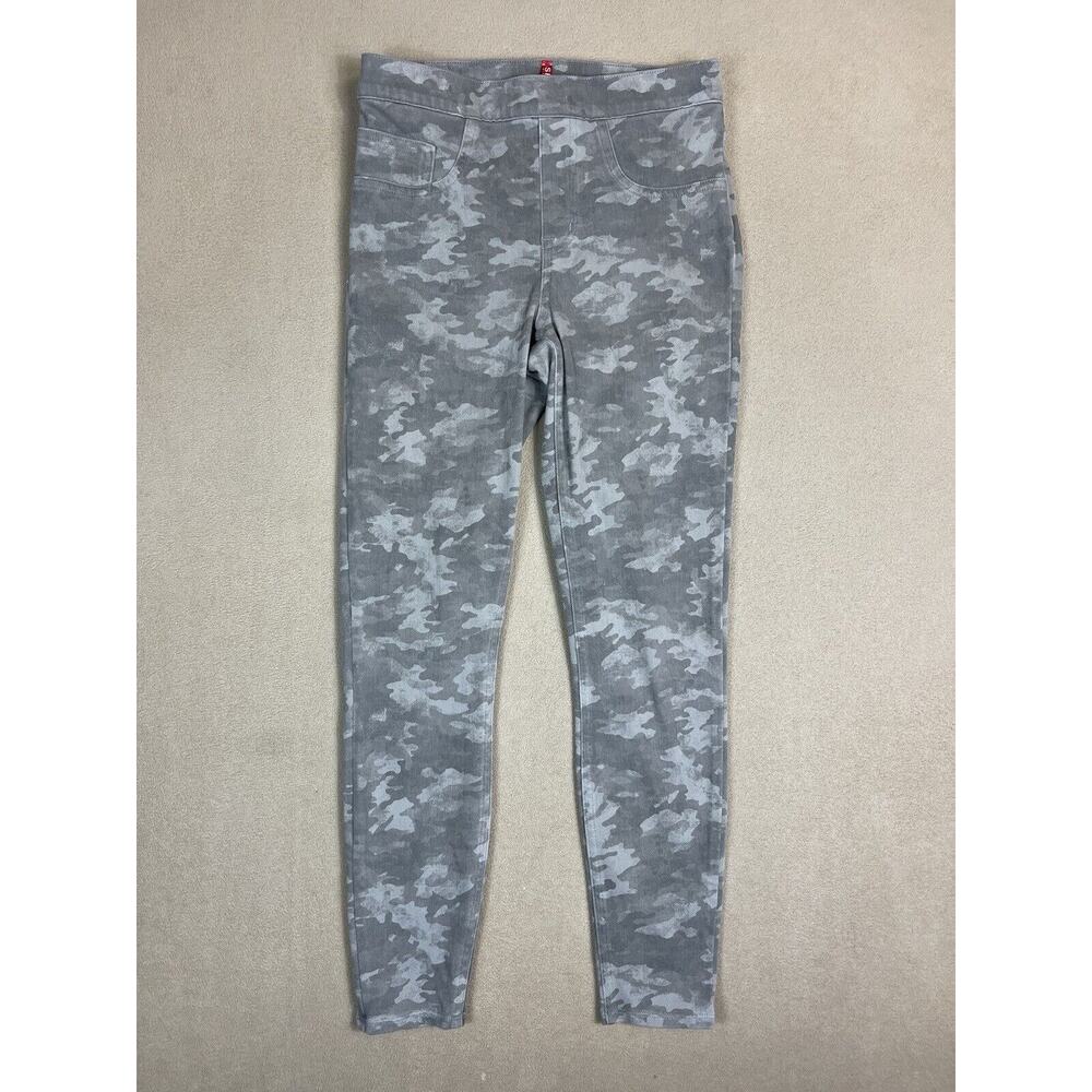 Spanx Jeans Women Small Gray Camo Jean-ish Ankle Leggings Pull On Stretch‎ Adult